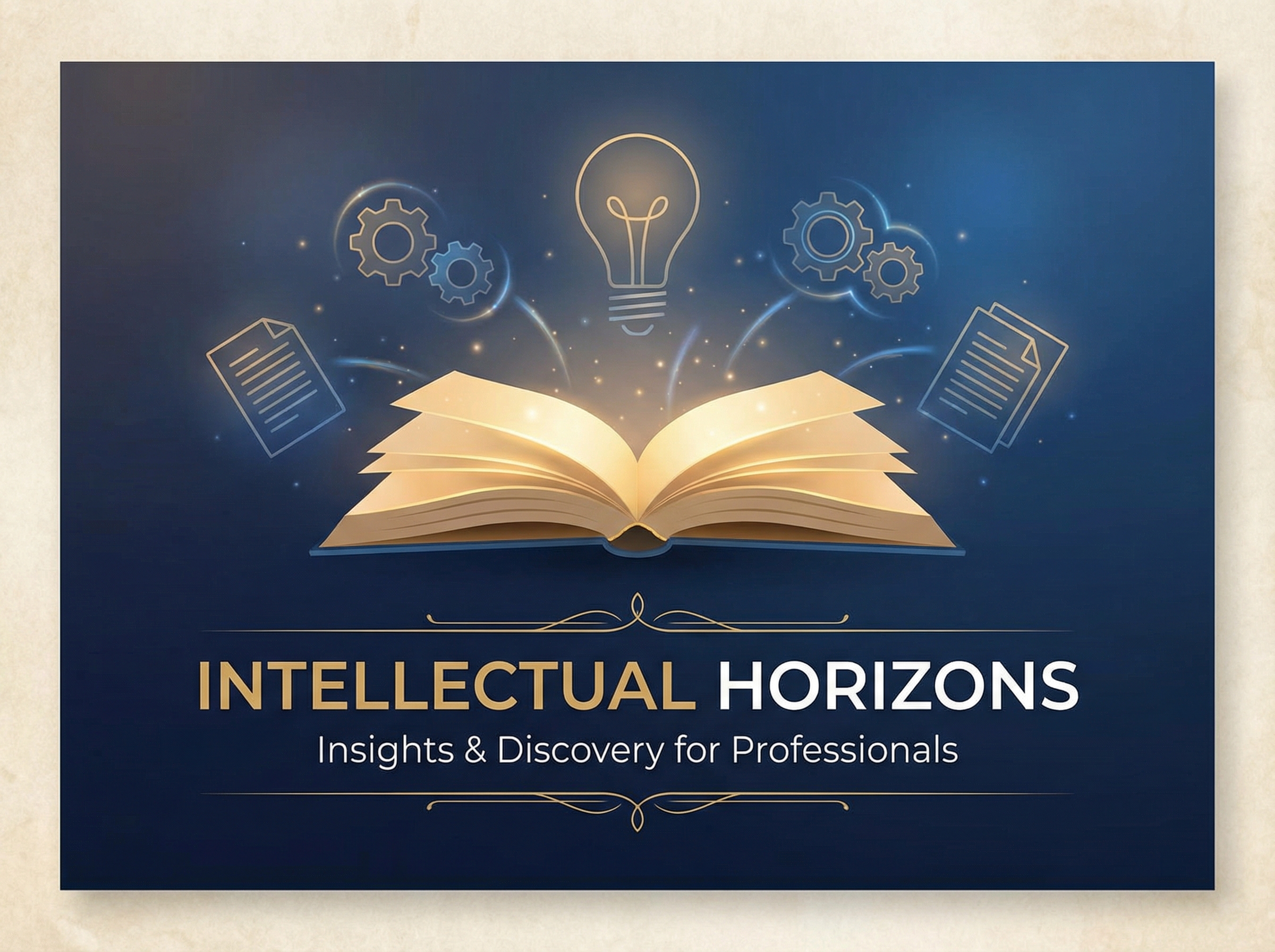 Illustration of books and knowledge lines